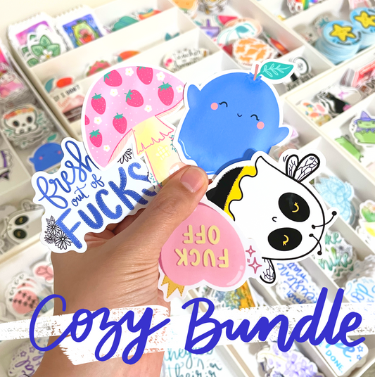 Cozy Bundle - 5 or 10 Sticker Pack!