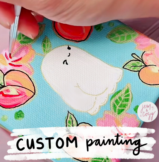 Custom Ghostie or Floral Art - Made to Order