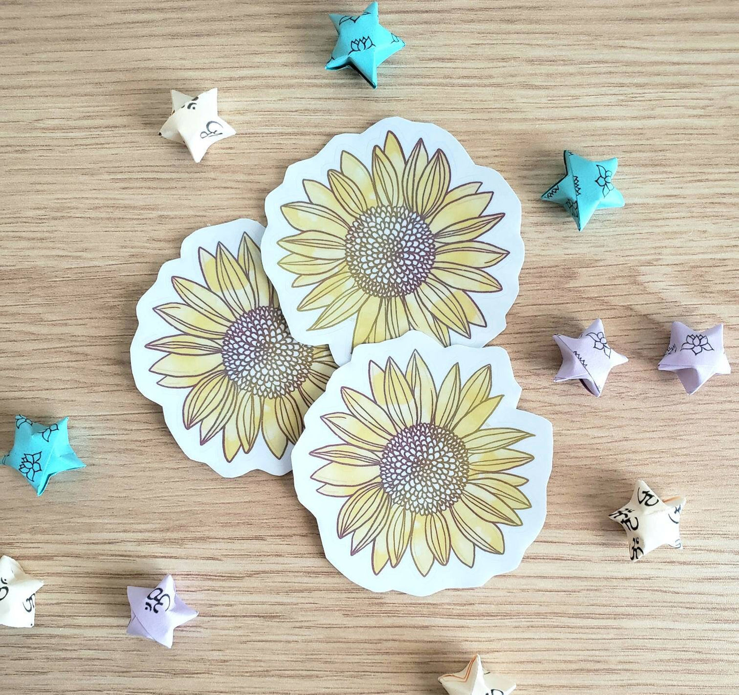 Watercolor Sunflower Sticker