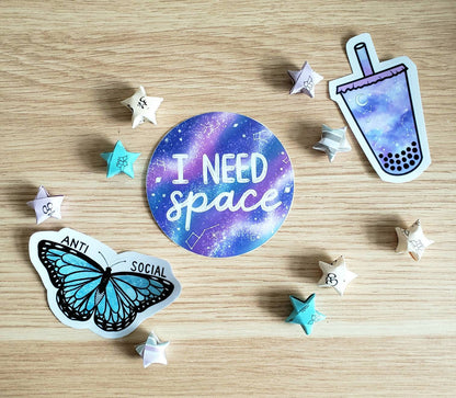I Need Space Vinyl Sticker