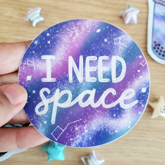 I Need Space Vinyl Sticker