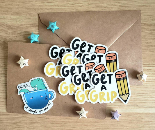 Get A Grip Sticker