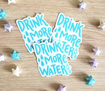 Drink More Water Vinyl Sticker