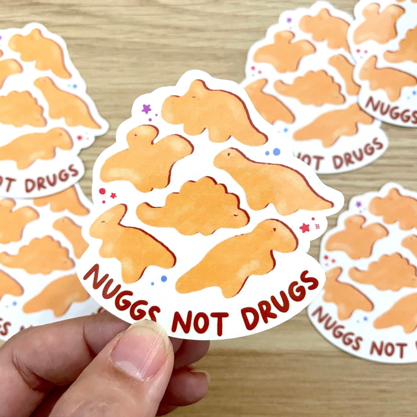 Nuggs Not Drugs Vinyl Sticker