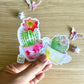 Watercolor Plant Sticker Set (Set of 6)