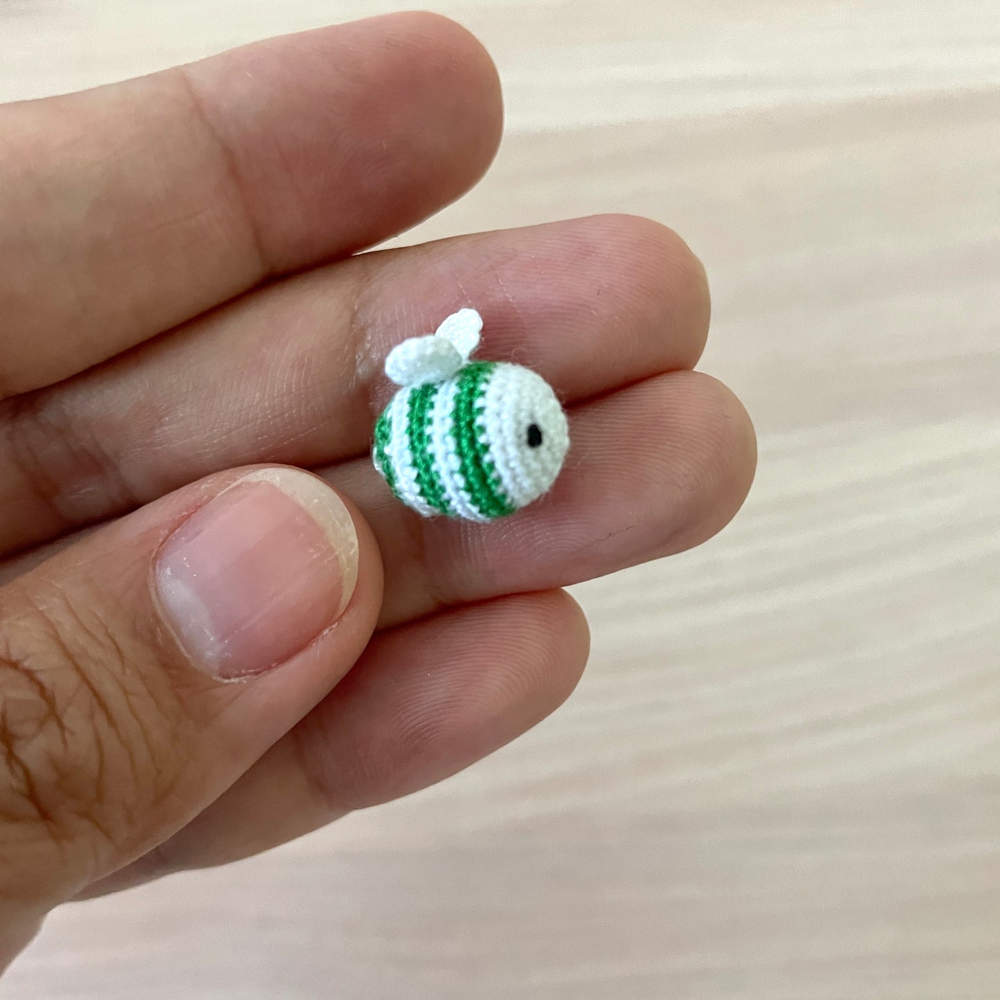 Micro Crochet Baby Bumblebee