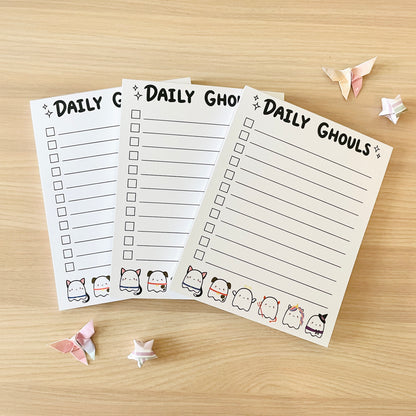 Daily Ghouls Checklist Notepad