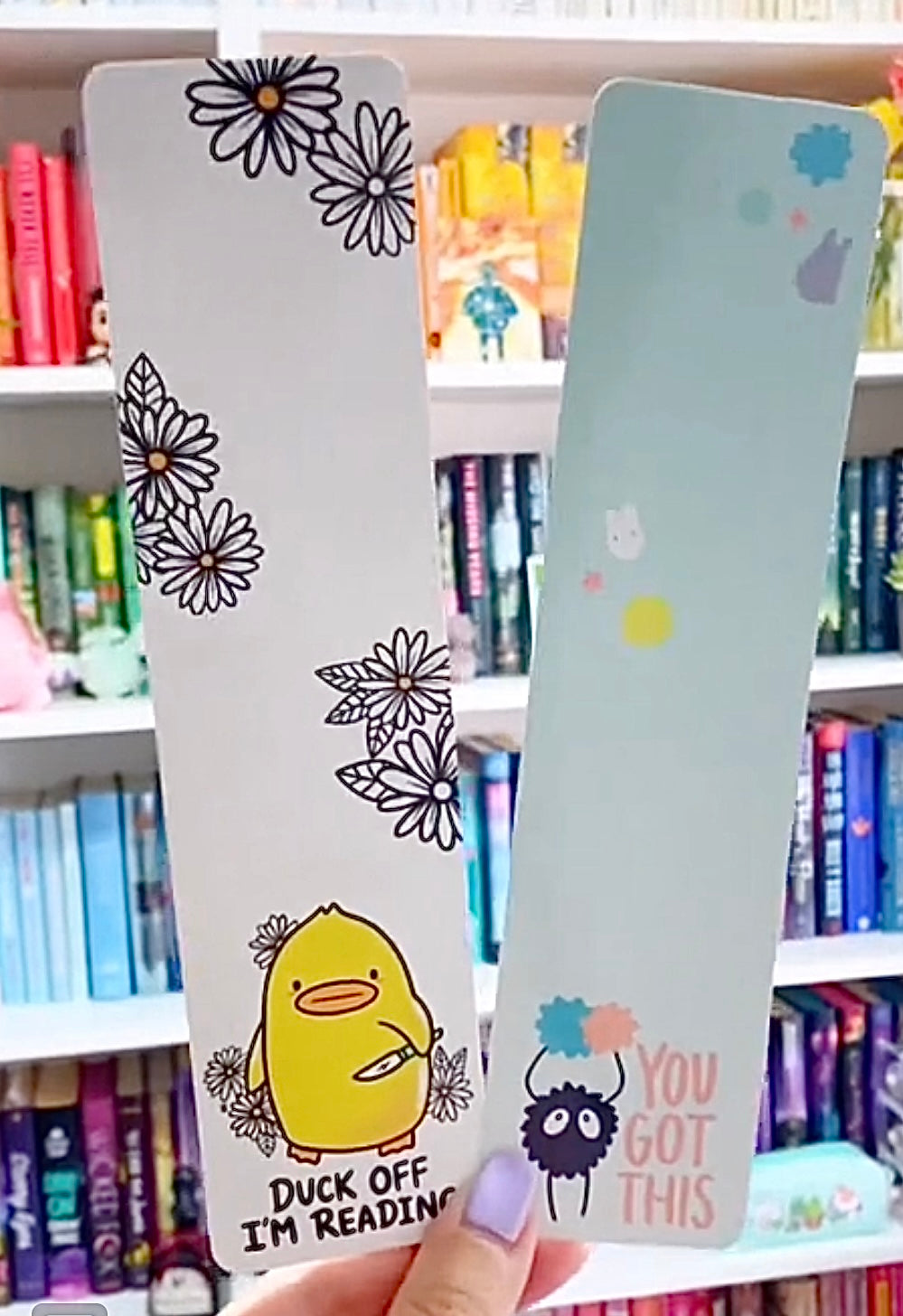 Duck Off I'm Reading Bookmark