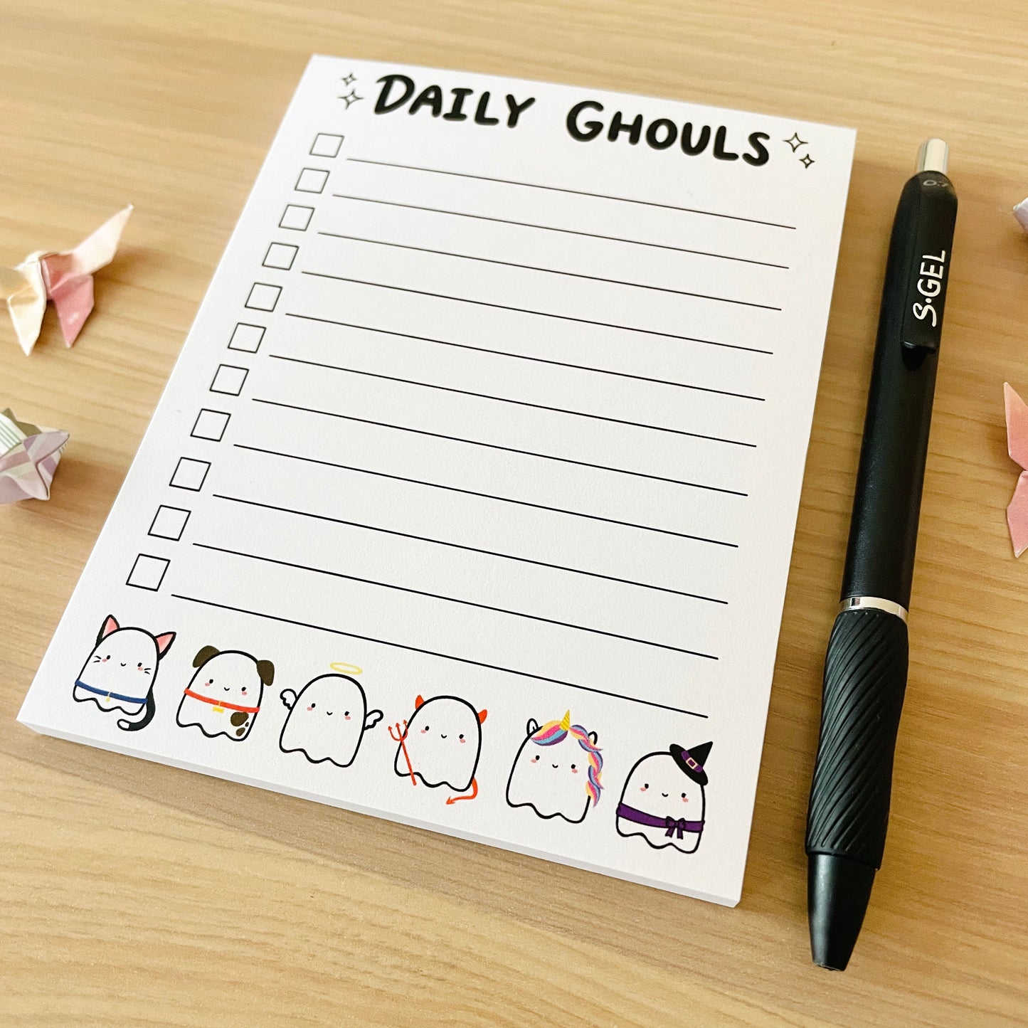 Daily Ghouls Checklist Notepad