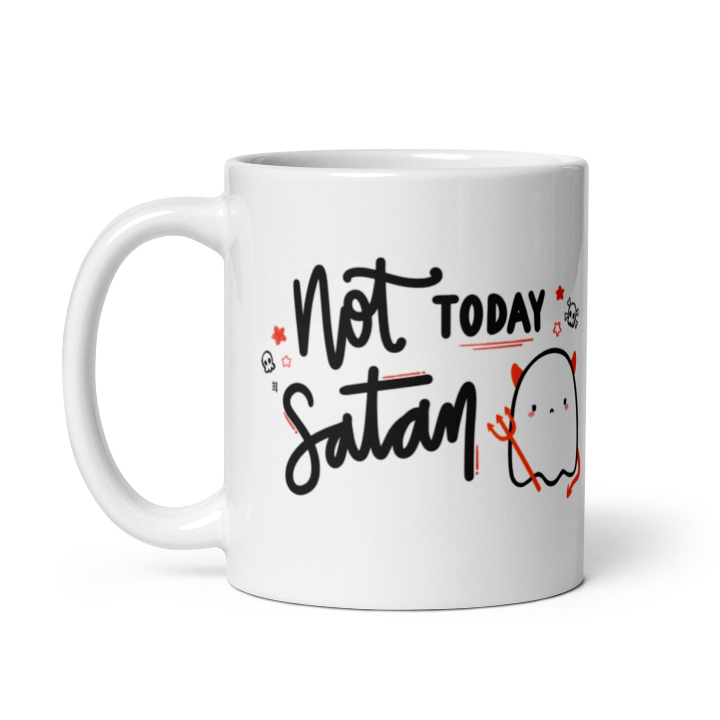 Not Today Satan and Maybe Today Satan Double-Sided Mug