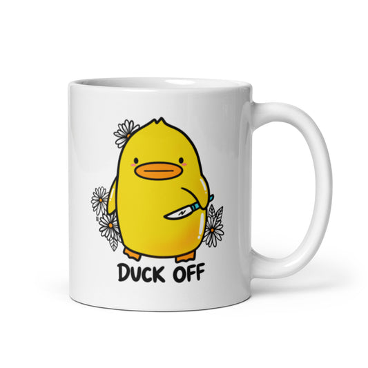 Duck Off and Peace Was Never An Option Double-Sided Mug